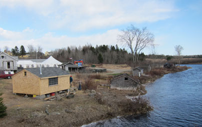 photo of smelt shacks