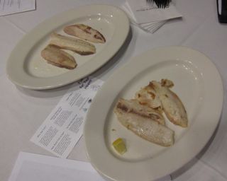 image of cooked fish filets on plates