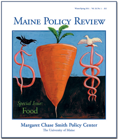 cover of Maine Policy Review food issue