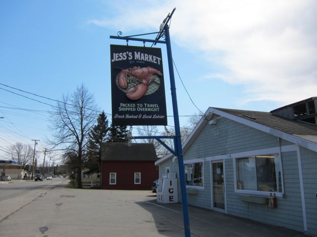 Sign and front of Jess's Market