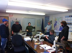 Photo of seaweed class with fisherman of the Corea Lobstermen's Co-op