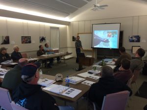 Chris Warner at Harpswell class