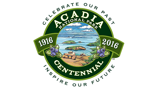 acadia centennial logo