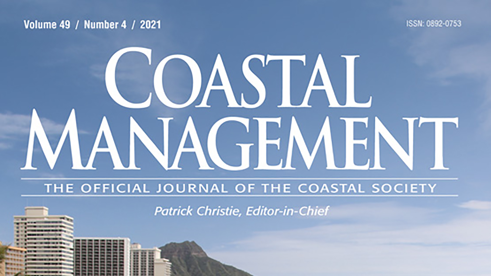 cropped cover of Coastal Management publication