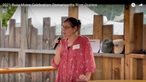 Still from the Damariscotta River Oysters youtube video from the Buoy Maine celebration 2021. Click to watch video
