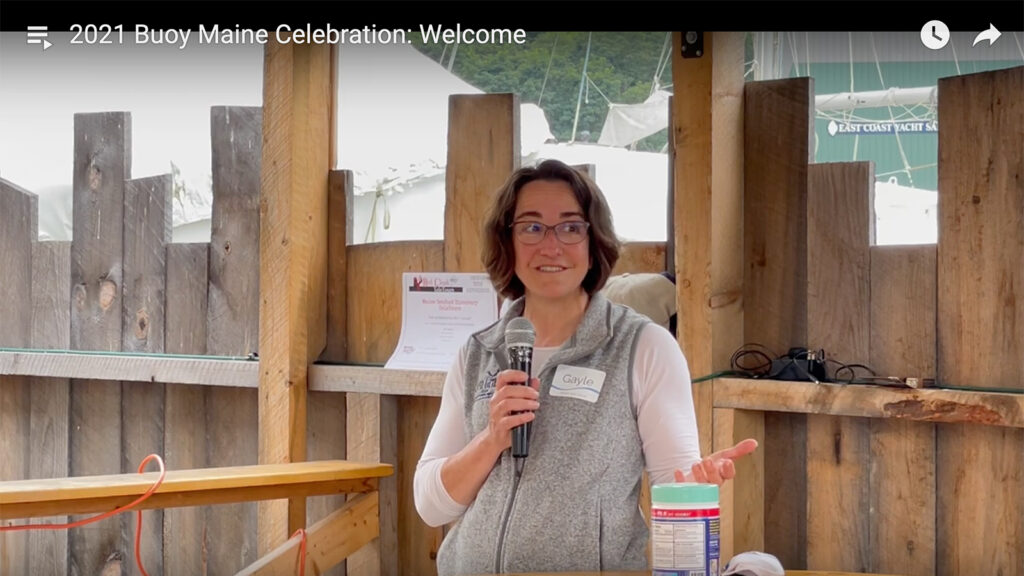 Still from the opening welcome youtube video from the Buoy Maine celebration 2021. Click to watch video.