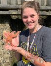 Jennifer Zdrojowy holding a starfish