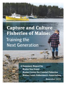 Cover of Capture and Culture Fisheries of Maine YFDA report