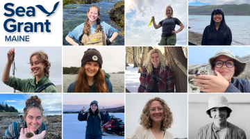 Collage of 11 recipients of Maine Sea Grant's 2023 undergraduate scholarships.